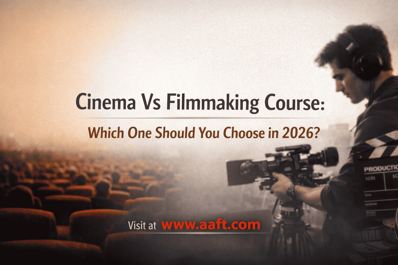 Cinema vs Filmmaking Course in 2026: Which One Fits Your Career Plan? 3 Cinema vs Filmmaking Course