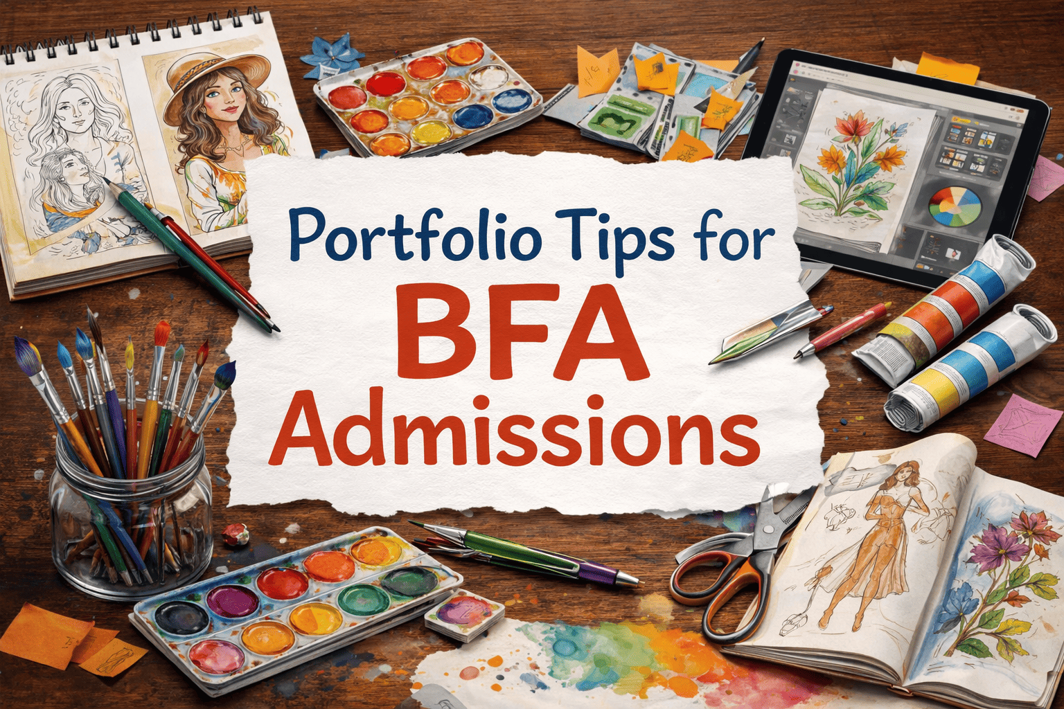 Art supplies for BFA portfolio guidance 1